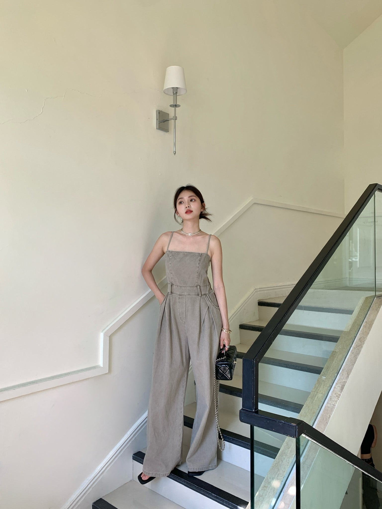 𝘾𝙃𝘼𝙍𝙈𝙀 Seneca Jumpsuit（Beige）