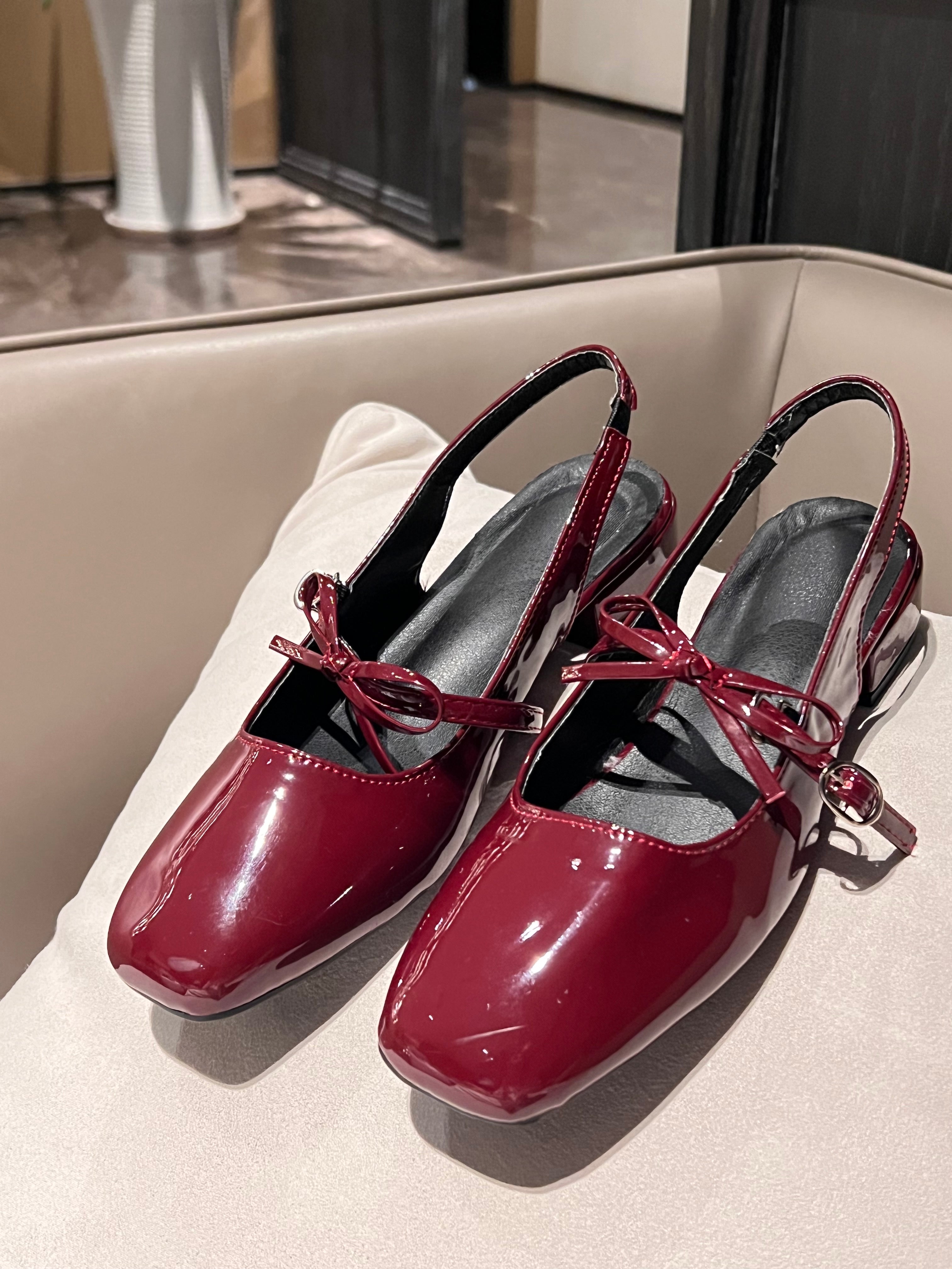 Lady Maroon shoe漆皮小红鞋