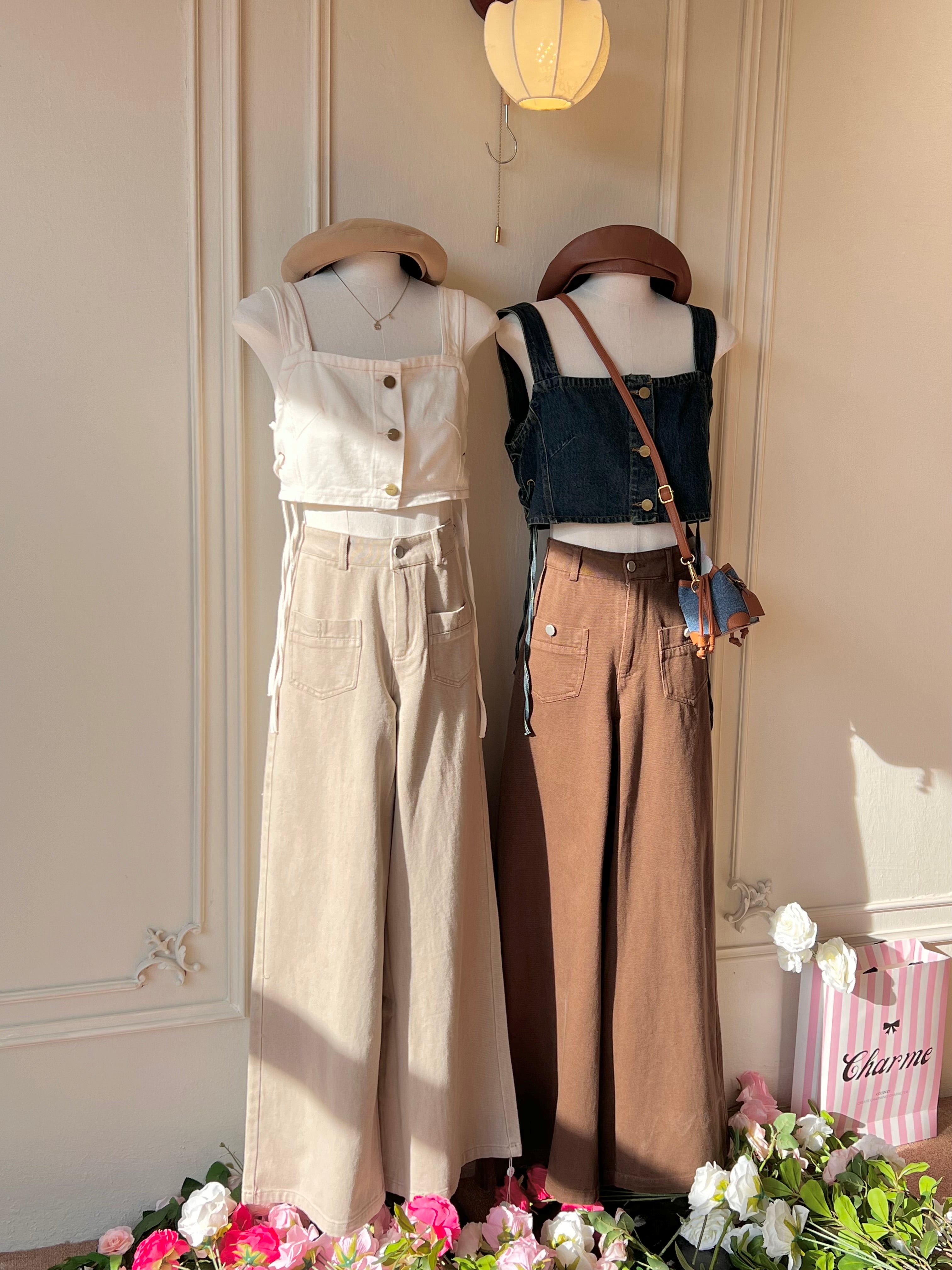 𝘾𝙃𝘼𝙍𝙈𝙀 Simone Pants（Brown）