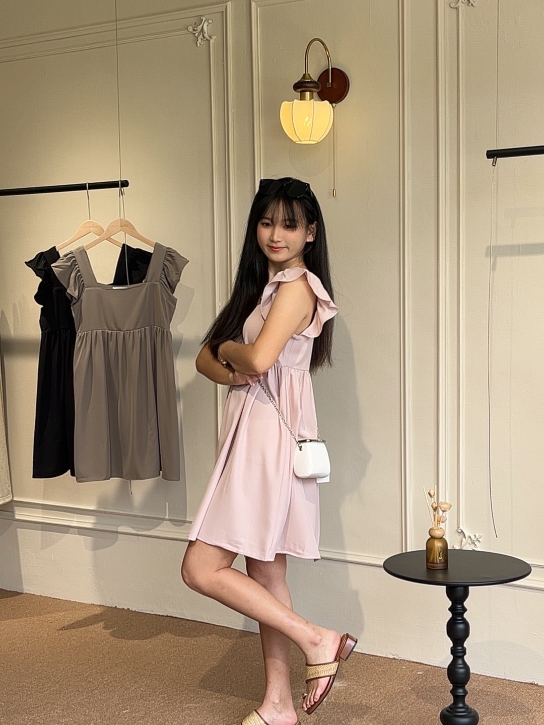 𝘾𝙃𝘼𝙍𝙈𝙀 Hannah Dress in Pink