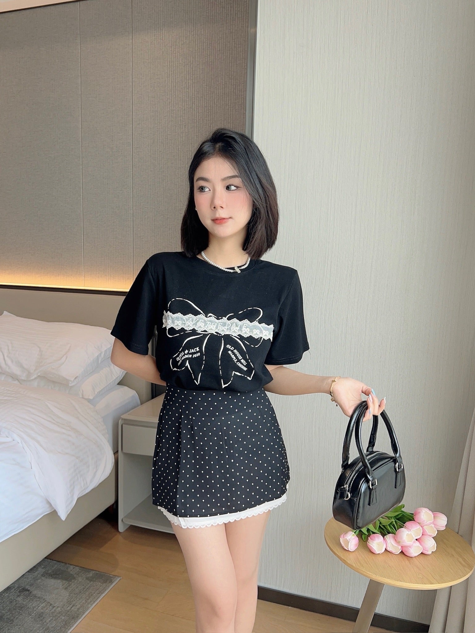 Ribbon Lace T