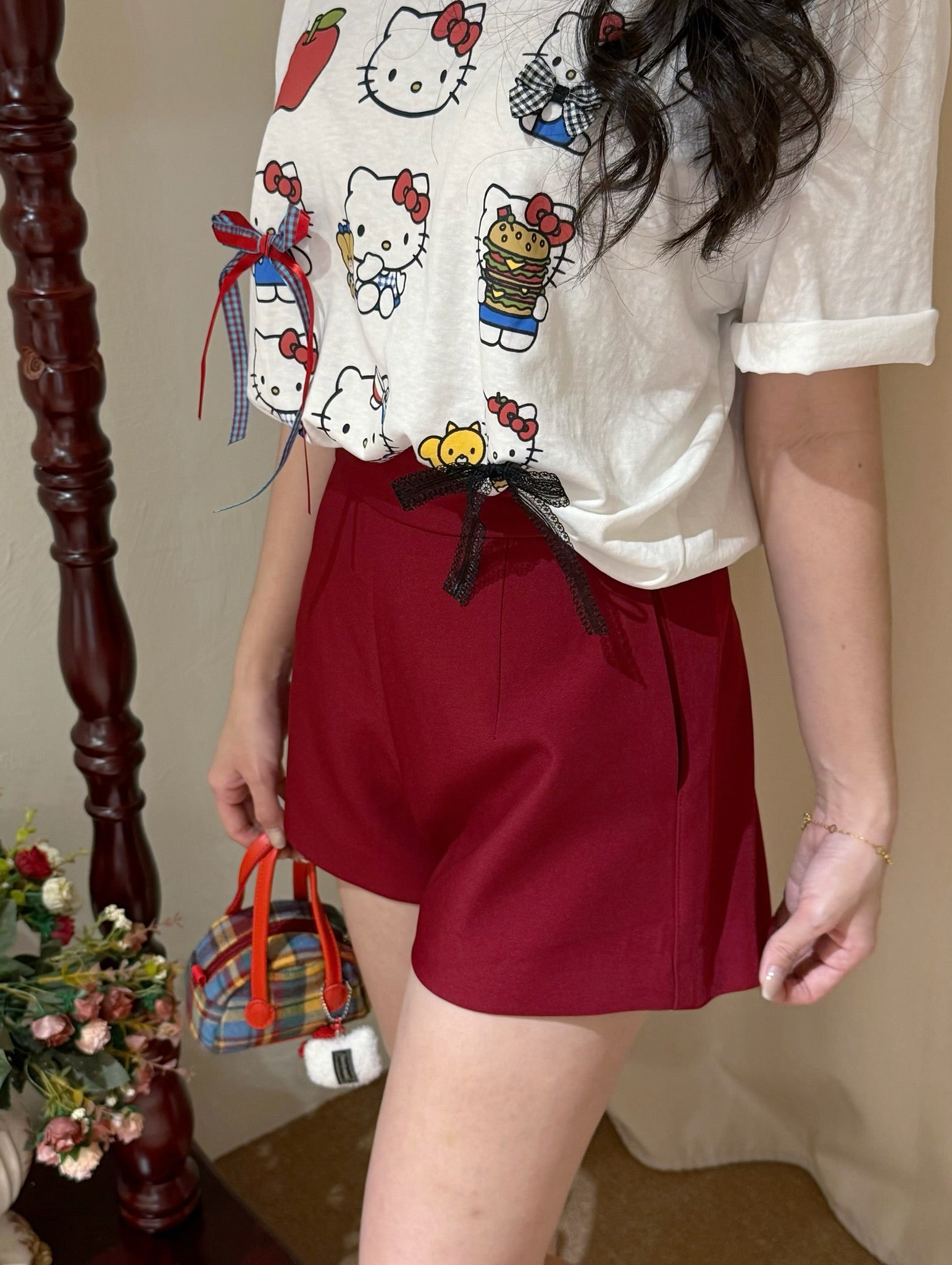 De Classy Shorts 经典西装裤 ♥️ (Maroon)