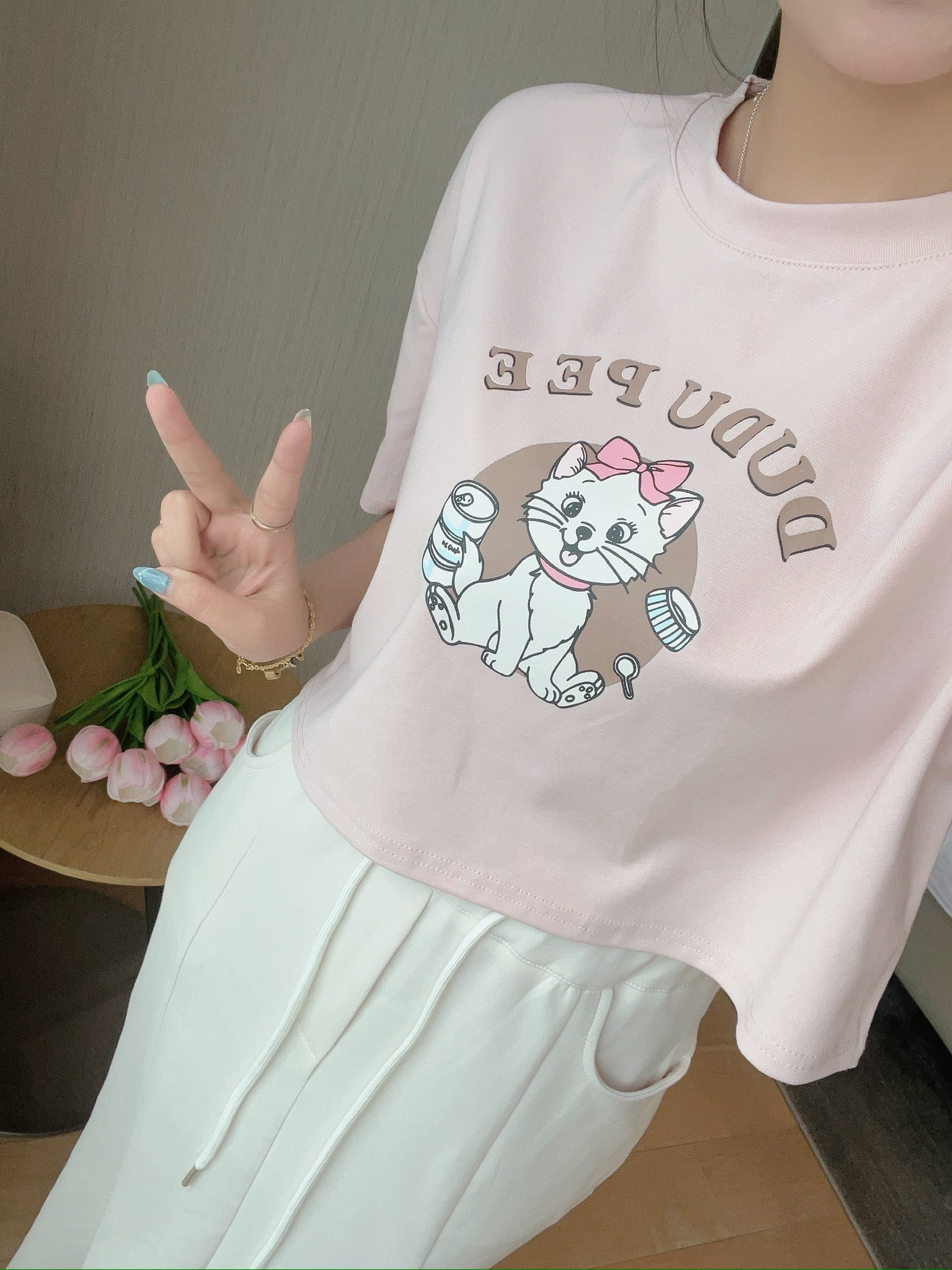 Marie Cat Crop Top