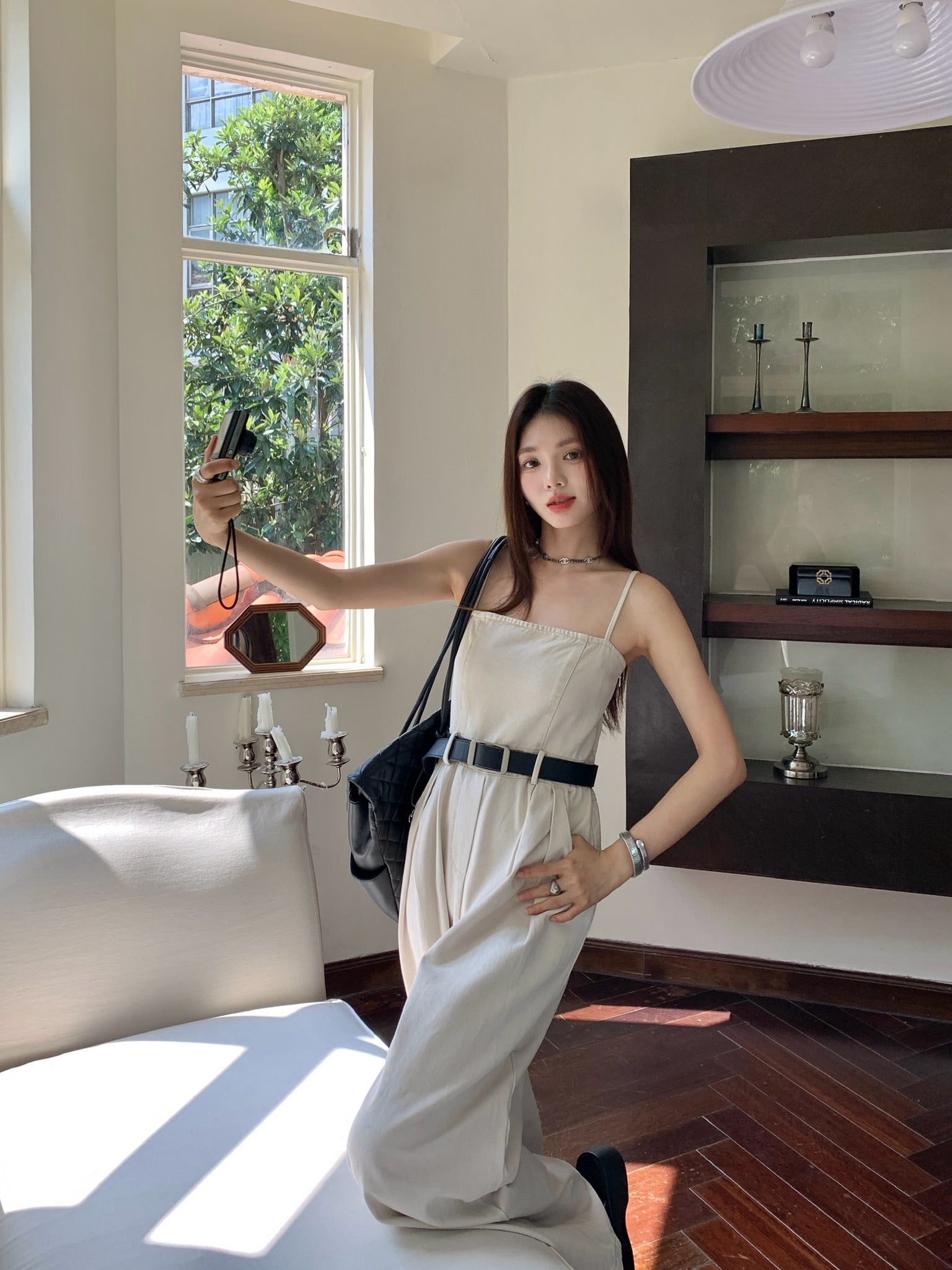 𝘾𝙃𝘼𝙍𝙈𝙀 Seneca Jumpsuit（Beige）