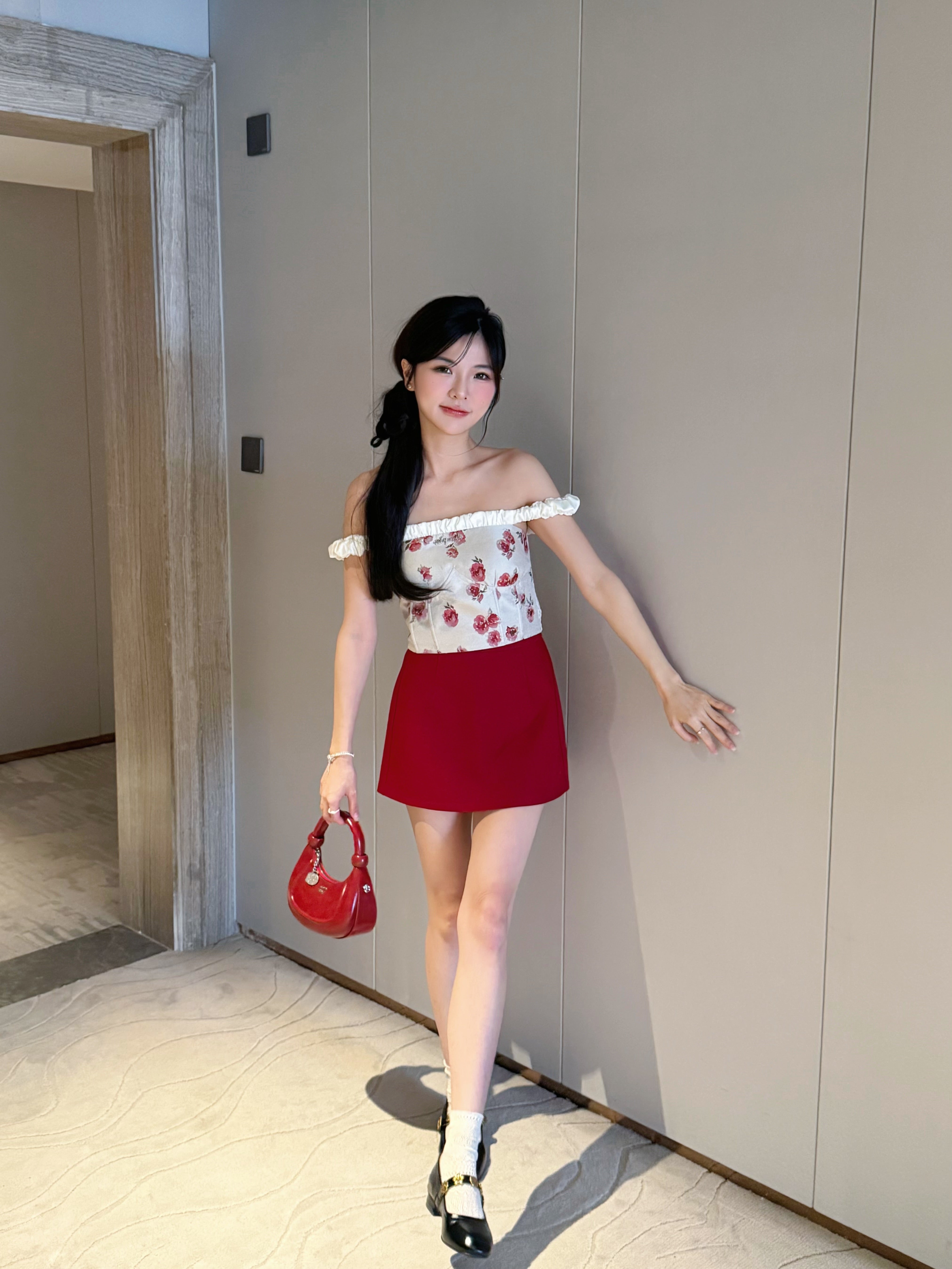 De Classy Skirt 经典小短裙 ♥️ (Maroon)