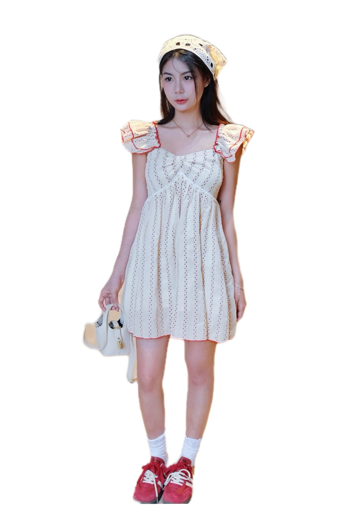 𝘾𝙃𝘼𝙍𝙈𝙀 Odelia Dress in Cream🍒